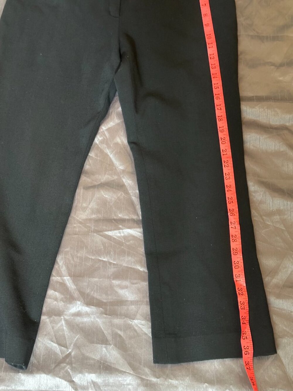 ESCADA Black Wool Casual Pants Women's Size 46 - Picture 9 of 15